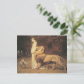 Unaおよびライオン ポストカード (スタンド正面)