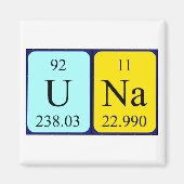 Una周期表名磁石 マグネット (正面)