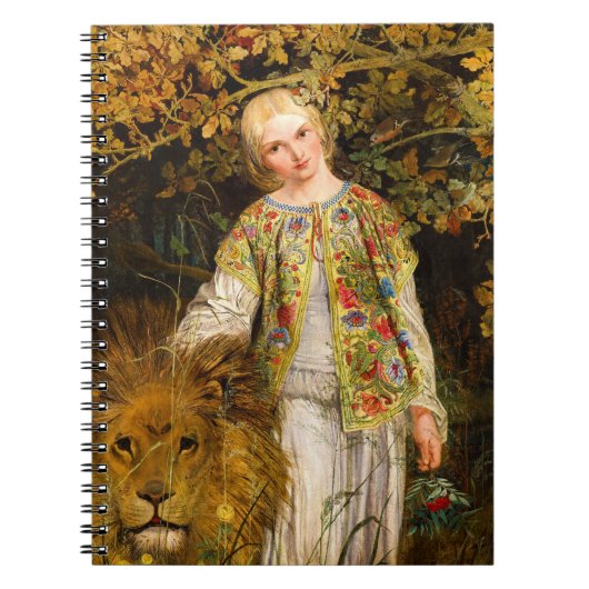 Una and the Lion, 1860 by William Bell Scott ノートブック (正面)