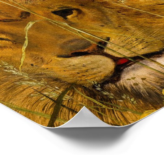 Una and the Lion, 1860 by William Bell Scott ポスター (角)