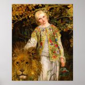 Una and the Lion, 1860 by William Bell Scott ポスター (正面)
