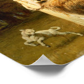 Una and the Lion by Briton Riviere – ポスター (角)