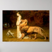 Una and the Lion by Briton Riviere – ポスター (正面)