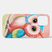 Una funda para para iPhone 12 con un motivo búho Case-Mate iPhoneケース (裏面 (横))