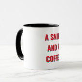 Una Taza, Una Sonrisa y Un Café Buenos Días マグカップ (正面左)