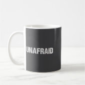 Unafraid Motivation Perseverance Insration Unaloge コーヒーマグカップ (左)