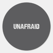 Unafraid Motivation Perseverance Insration Unaloge ラウンドシール (正面)