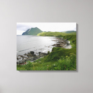 Unalaskaの島の岩が多い群れ キャンバスプリント