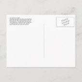 Unalaskaの島の野生の馬 案内ポストカード (裏面)