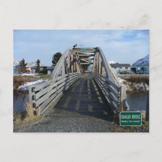 Unalaska, AKのIsaalux Bridge ポストカード (正面)