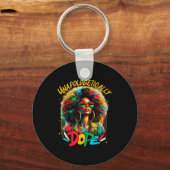 Unalogetically Afro Black Woman Black History Mela キーホルダー (正面)