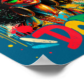 Unalogetically Afro Black Woman Black History Mela ポスター (角)