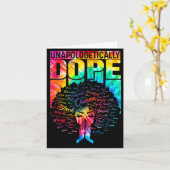 Unalogetically Black Pride Melanin African Tie Dye カード (黄色い花)