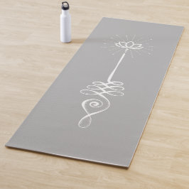 Unalomeプレーン背景 – 霧+雪ヨガマット ヨガマット