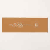 Unalomeプレーン背景 – Rust + Dove Yoga Mat ヨガマット (正面(横))