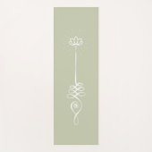 Unalome Plain Background – お茶+雪ヨガマット ヨガマット (正面)