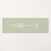 Unalome Plain Background – お茶+雪ヨガマット ヨガマット (正面(横))