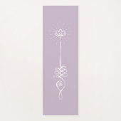 Unalome Plain Background – ほこり+雪ヨガマット ヨガマット (正面)