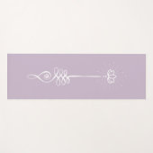 Unalome Plain Background – ほこり+雪ヨガマット ヨガマット (正面(横))