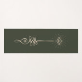 Unalome Plain Background – 松+鳩ヨガマット ヨガマット (正面(横))