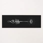 Unalome Plain Background – 石炭+雪ヨガマット ヨガマット (正面(横))