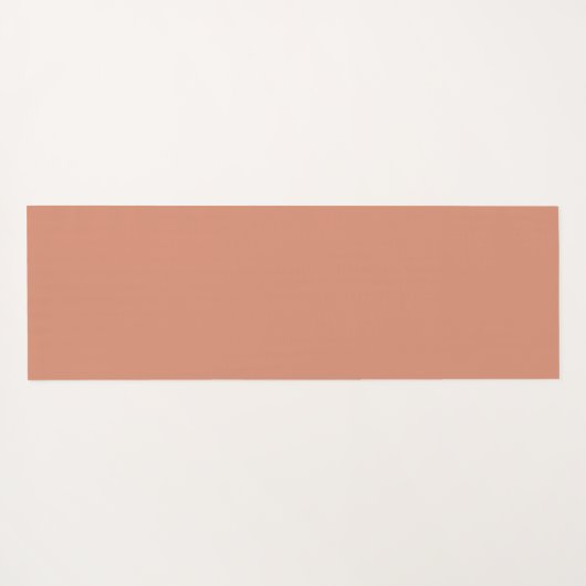 Unalome Plain Background - Coral + Snow Yoga Mat ヨガマット (裏面(横))