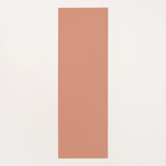 Unalome Plain Background - Coral + Snow Yoga Mat ヨガマット (裏面)