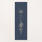Unalome Plain Background - Dusk + Dove Yoga Mat ヨガマット (正面)