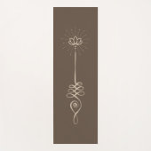 Unalome Plain Background - Earth + Dove Yoga Mat ヨガマット (正面)