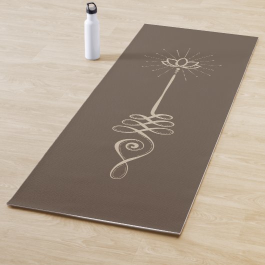 Unalome Plain Background - Earth + Dove Yoga Mat ヨガマット (インサイチュ)