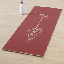 Unalome Plain Background - Ruby + Dove Yoga Mat
