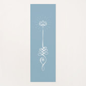 Unalome Plain Background - Sky + Snow Yoga Mat ヨガマット (正面)