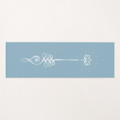 Unalome Plain Background - Sky + Snow Yoga Mat ヨガマット (正面(横))