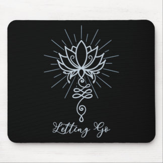 Unalome Symbol Lotus Flower Letting Go  マウスパッド