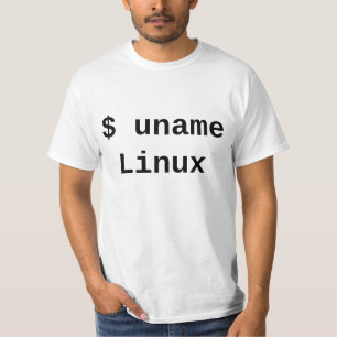unameのLinux -唯一答えを調整して下さい-軽いワイシャツ Tシャツ
