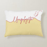 Unapologetic Bold Feminine Statement アクセントクッション<br><div class="desc">Some words don’t whisper. They make a statement. This Unapologetic typography design celebrates confidence, individuality, and fearless self-expression. With soft feminine script and a bold message, it’s perfect for anyone who believes in owning their voice and living authentically. Whether you're decorating your space, styling your everyday essentials, or choosing a...</div>
