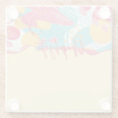 Unapologetic Bold Feminine Statement ガラスコースター (裏面)