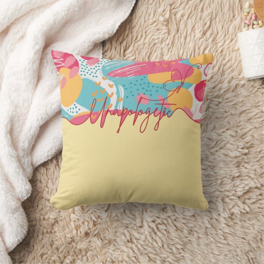 Unapologetic Bold Feminine Statement クッション (ブランケット)