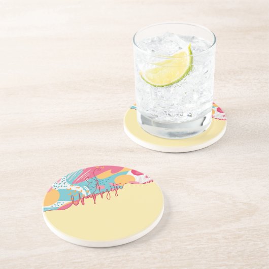 Unapologetic Bold Feminine Statement コースター (側面)