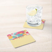 Unapologetic Bold Feminine Statement スクエアペーパーコースター (インサイチュ)