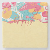 Unapologetic Bold Feminine Statement ストーンコースター (正面)