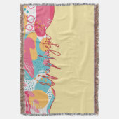 Unapologetic Bold Feminine Statement スローブランケット (正面縦)