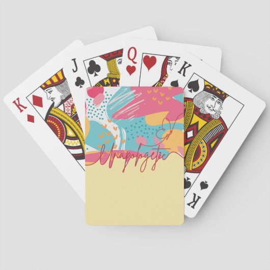 Unapologetic Bold Feminine Statement トランプ (裏面)