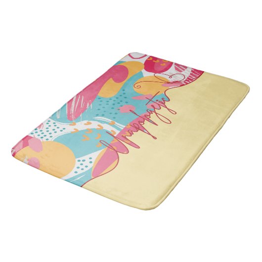 Unapologetic Bold Feminine Statement バスマット (アングル)