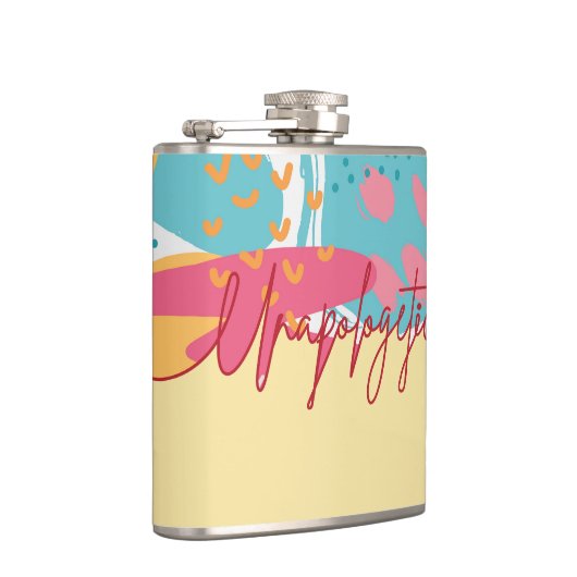 Unapologetic Bold Feminine Statement フラスク (右)