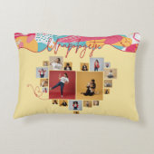 Unapologetic Personalized Feminine Photo Collage アクセントクッション (裏面)