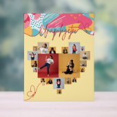 Unapologetic Personalized Feminine Photo Collage アクリルサイン (ニュートラル)