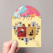 Unapologetic Personalized Feminine Photo Collage アクリル招待状 (インサイチュ (ポータブル))