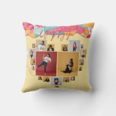 Unapologetic Personalized Feminine Photo Collage クッション (裏面)