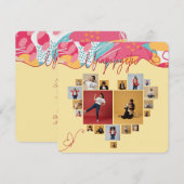 Unapologetic Personalized Feminine Photo Collage シーズンカード (正面/裏面)